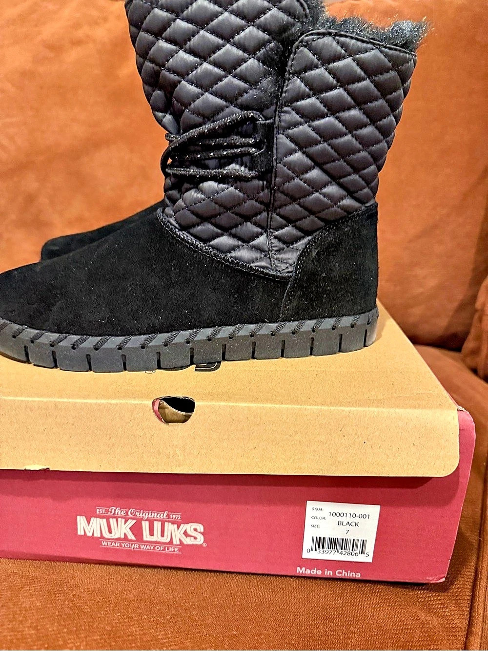 MUK LUKS Flexi Bridgehampton Boots Black